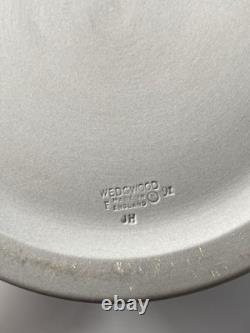Wedgwood Jasperware Jasper rare grand pot à thé à couvercle gris de 17 cm 1991 pour tabac