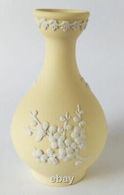 Wedgwood Jasperware Jaune Primrose Prunus Bud Vase
