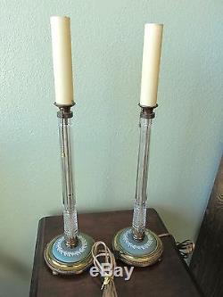 Wedgwood Jasperware Lampe De Table En Cristal Électrique Vanity Lamps De Travail