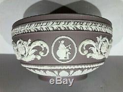 Wedgwood Jasperware Lavande Arabesque Bowl 5 Pouces C. 1965 Couleur Stunning