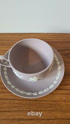 Wedgwood Jasperware Lilac Dancing Heures Tea Cup And Saucer