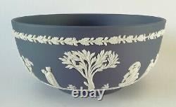 Wedgwood Jasperware Portland Blue And White Sacrifice Fruit Bowl