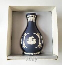 Wedgwood Jasperware Portland Blue Vase Boxed