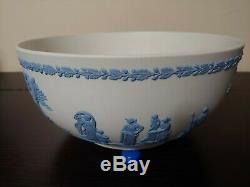 Wedgwood Jasperware Sacrifice Bowl Bleu Sur Blanc