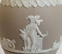 Wedgwood Jasperware Taupe Vase Généreux