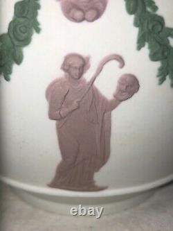 Wedgwood Jasperware Tricolor Cache Pot-mythical Neoclassical Ca 1890s Victorian