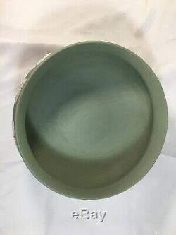 Wedgwood Jasperware Vert 8,5 Pouces Bol Footed / Compote