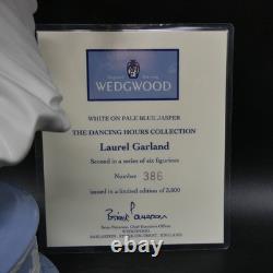 Wedgwood Jasperware bleu LAUREL GARLAND FIGURINE des Heures dansantes AVEC certificat d’authenticité réf. w