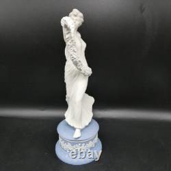 Wedgwood Jasperware bleu LAUREL GARLAND FIGURINE des Heures dansantes AVEC certificat d’authenticité réf. w