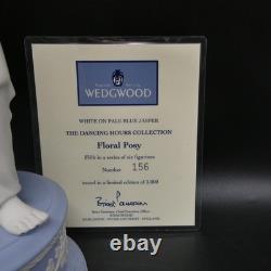 Wedgwood Jasperware bleu fleur bleuet #156 Figurine Dancing Hours + certificat d’authenticité réf. w