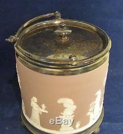 Wedgwood Lilac Jasperware Biscuit Jar