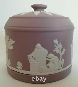 Wedgwood Lilac Jasperware Lidded Sugar Bowl