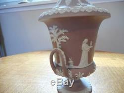 Wedgwood Lilas Jaspe Trempa 7 # 43 Campana Couvert Urne Musée Marque 1906