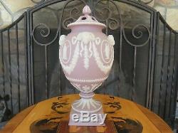 Wedgwood Lilas Jasper Ware Muses Apollon Rams Guirlandes Vase En Pot-pourri Couvert