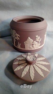 Wedgwood Lilas Jasperware Théière, Sucre Et Crème