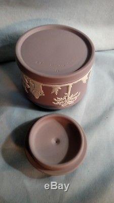 Wedgwood Lilas Jasperware Théière, Sucre Et Crème