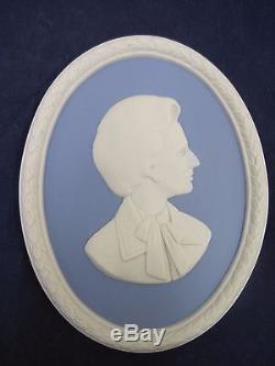 Wedgwood Portrait Medallion Plaque Premier Ministre Margaret Thatcher Jasper Ware