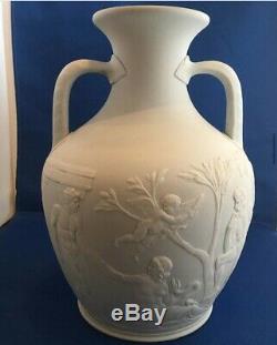 Wedgwood Solide Blanc Jasperware 10 Portland Vase C1880