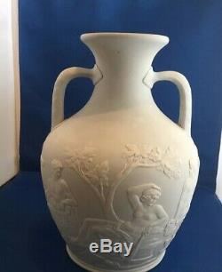 Wedgwood Solide Blanc Jasperware 10 Portland Vase C1880