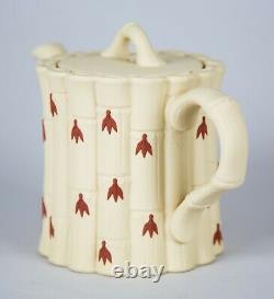 Wedgwood Terra Cotta Sur Primrose Jasperware Tea Set Teapot Creamer & Sugar Bowl
