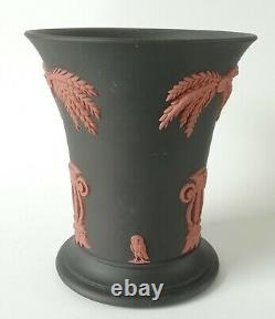 Wedgwood Terracotta Sur Basalt Jasperware Trumpet Vase