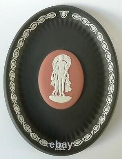 Wedgwood Tri Couleur Jasperware Venus And Cupid Oval Tray Boxed Edition Limitée