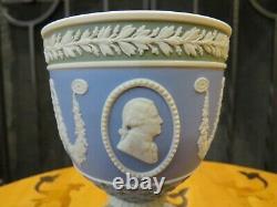 Wedgwood Tri-color Jasperware Diced Goblet Us Independence Bicentenaire 119/200