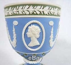 Wedgwood Tricolore Reine Elizabeth II Jasperware Chalice / Cup Ltd. Ed. Jubilé