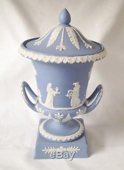 Wedwgood Blue Jasperware Campagna Vase