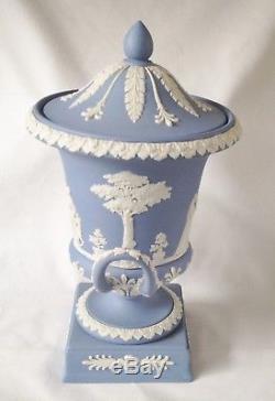Wedwgood Blue Jasperware Campagna Vase Urne